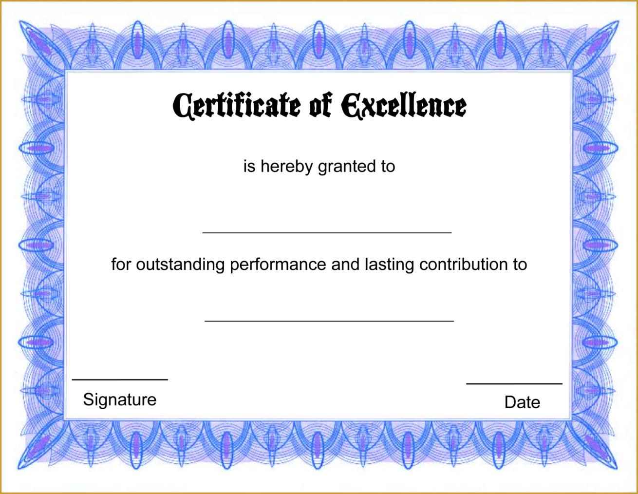 Free Certificate Of License Templates everrhino